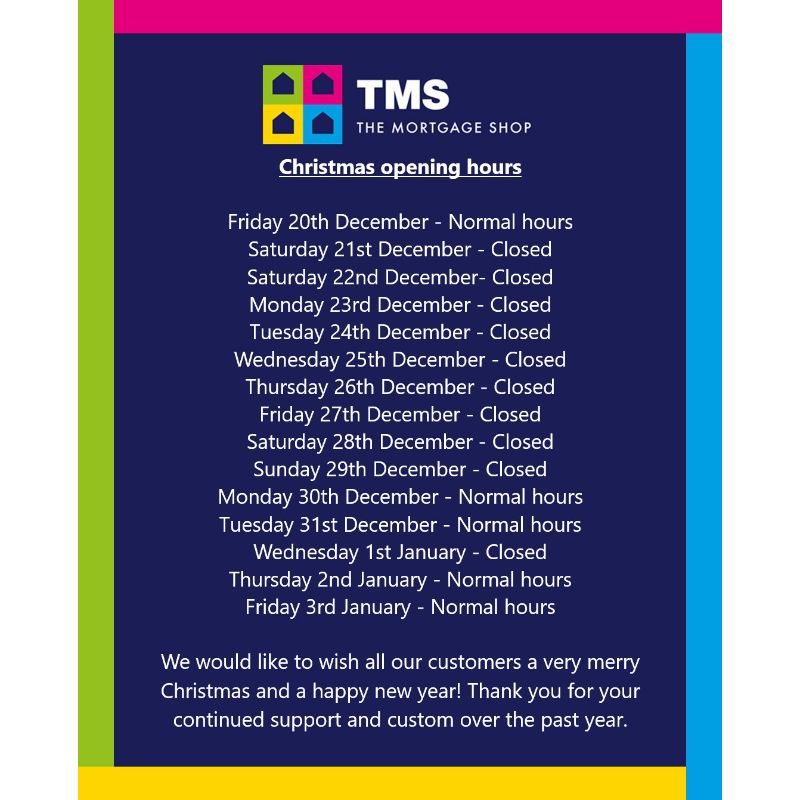 Christmas hours! - The Mortgage Shop